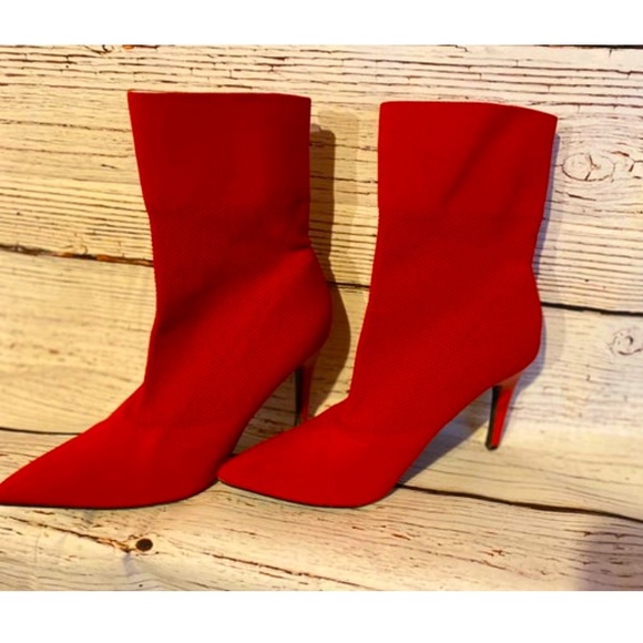 Lipstick red mesh heels - Picture 6 of 6